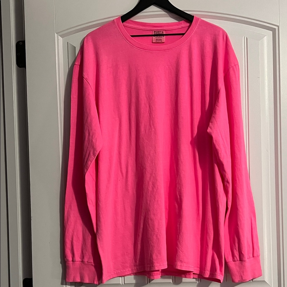 100% Ring Spun Cotton Long Sleeve T Shirt 2XL